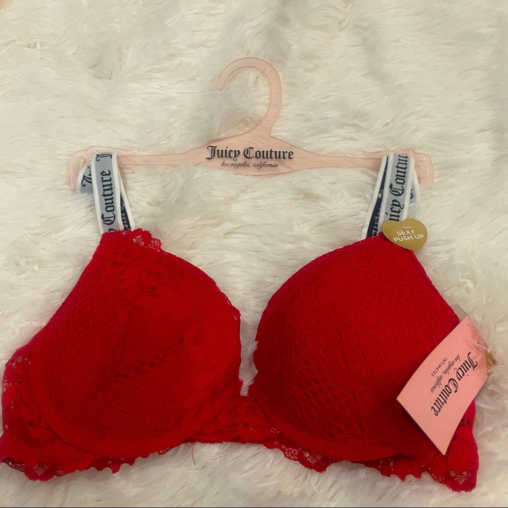 Juicy Couture Red Underwire Bra